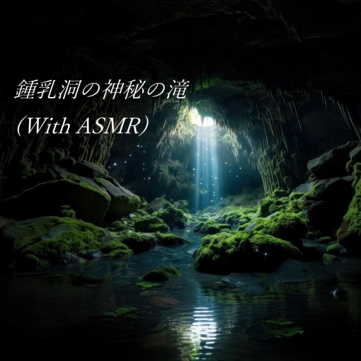 鍾乳洞の神秘の滝(With ASMR)